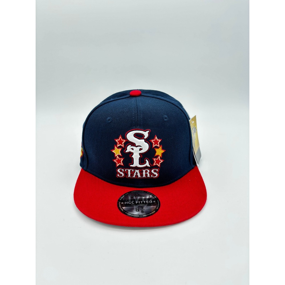 Headgear Classics St Louis Stars Negro League Champs Fitted Hat Navy Red 6 7/8